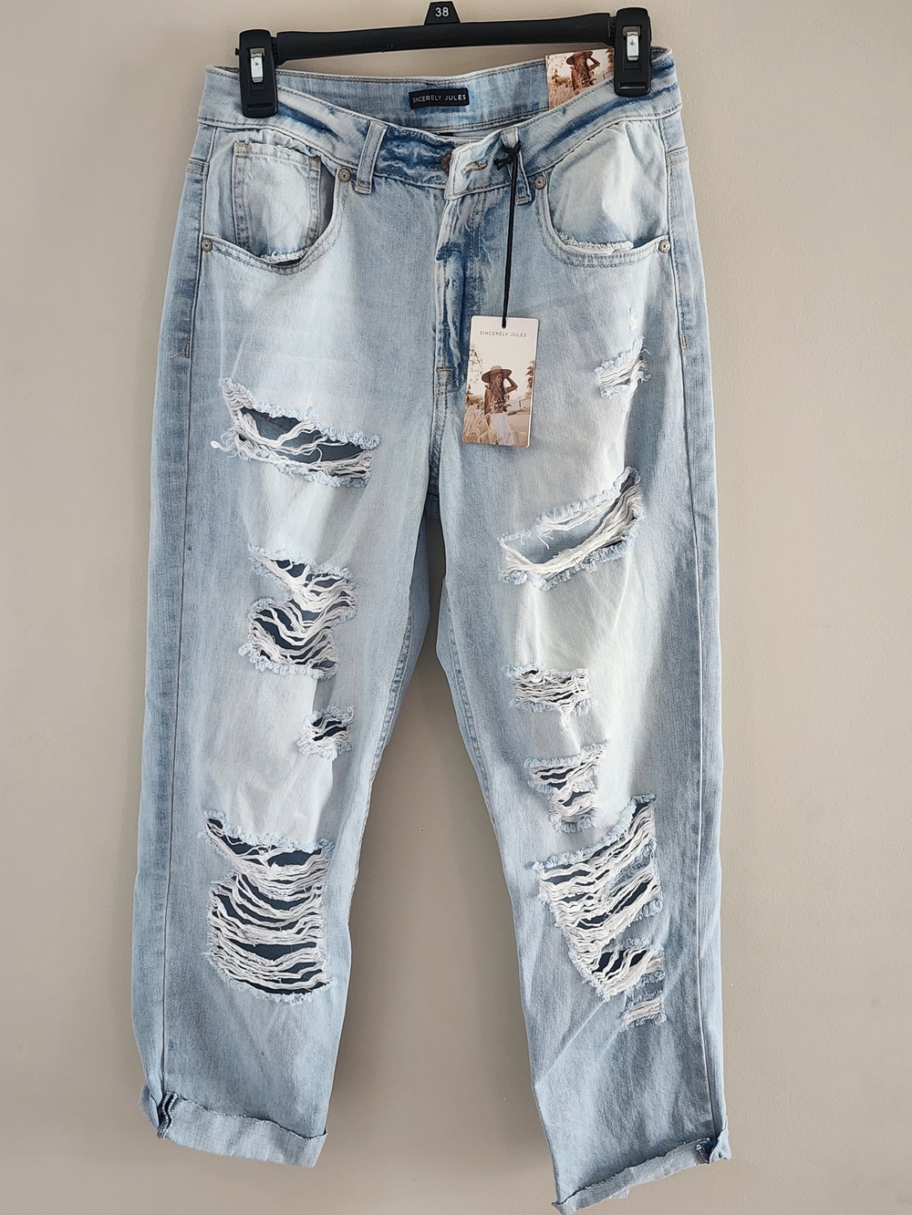 Sincerely Jules Light Blue High-Rise Dad Jeans
